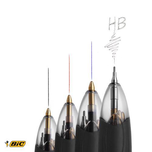 Bic 4 Colours Ballpoint Pen And Mechanical Pencil Pack BC44955   Bic 4 Colours Ballpoint Pen And Mechanical Pencil Pack Of 12 942104 