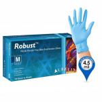 Robust Micro-Textured Blue Powder Free MEDIUM Nitrile Gloves 100s NWT571-M